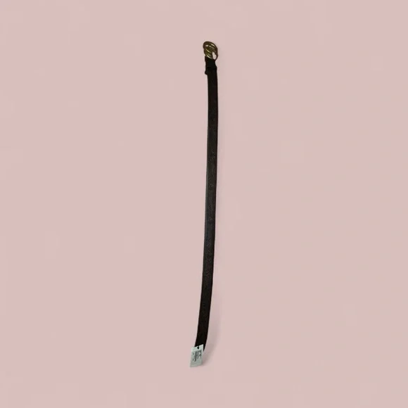 NEW GUCCI Belt - Embossed Brown Leather - Picture 5 of 6